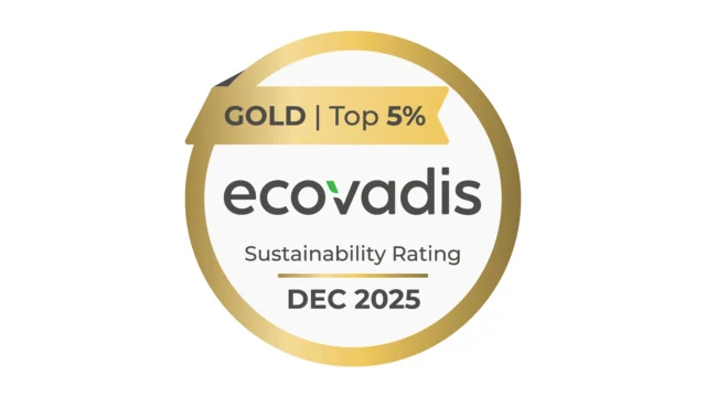 Ecovadis Gold Rating – Top 5% Nachhaltigkeitsbewertung Dezember 2025